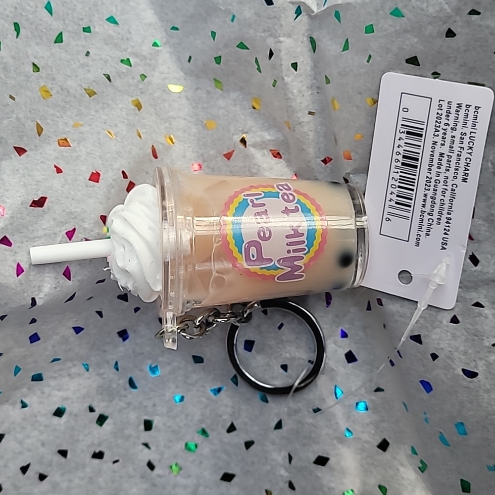 Water bubble tea Keychain Charm Water Drink Keychain Charm Water Drink Keychain - Picture 1 of 12